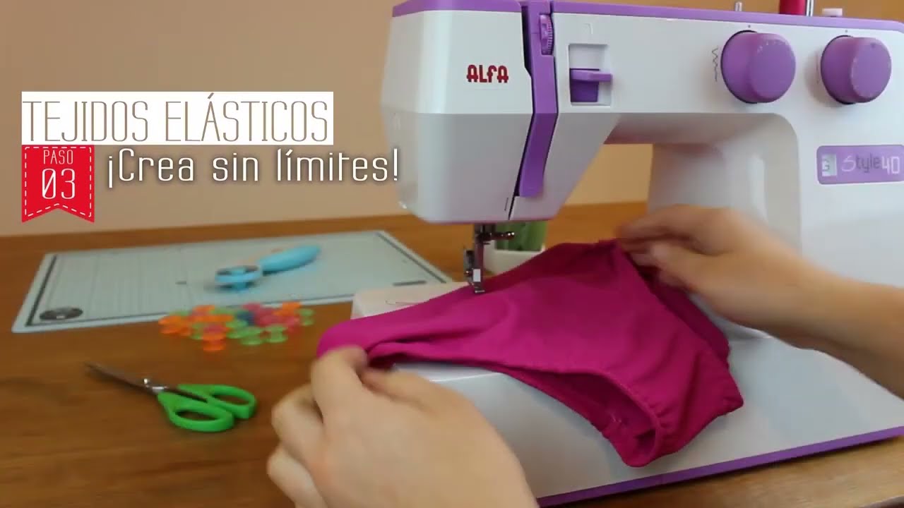 Cómo coser tejidos elásticos con tu Alfa Style 40