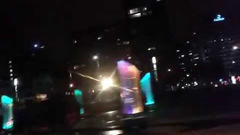 2014 INTERACTIVE COLOR PRISM PLACE DES ARTS DOWNTOWN MONTREAL SUPERMAN