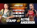 Savage striking  stamp vs alyse anderson  full fight replay
