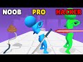 NOOB vs PRO vs HACKER in Sword Play! Ninja Slice Runne‪r‬