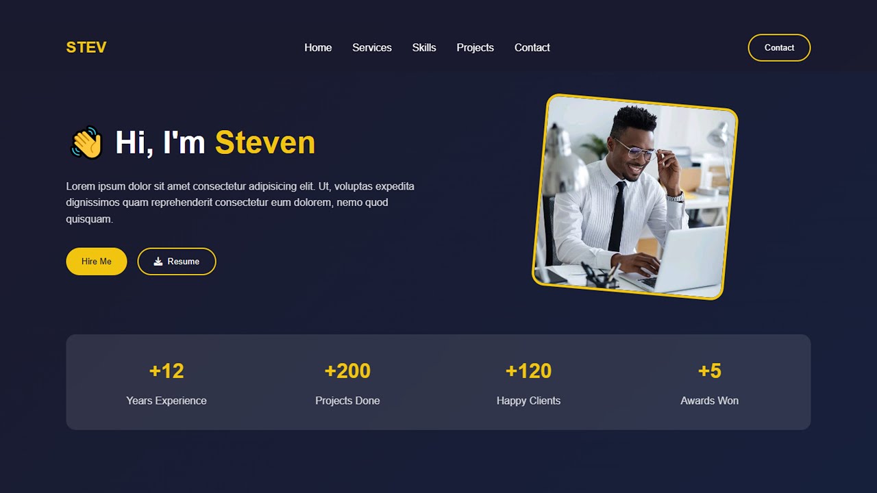 Responsive Portfolio Website Tutorial | HTML & CSS Full Build for ...
