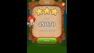 Blossom Blast Saga Level 743