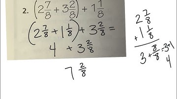4th grade GoMath lesson 7.9 fractions & properties of addition