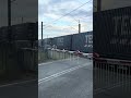 Class 66 Freight Train Going Over L/C