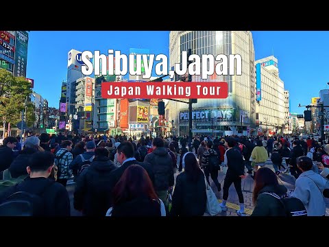 Tokyo Shibuya Walking Tour -4K JAPAN- The Busiest Pedestrian Crossing