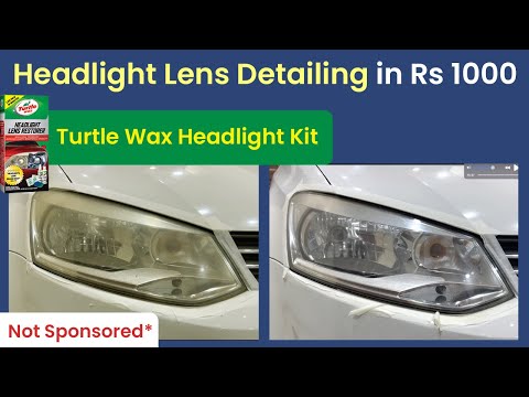 Turtle Wax Headlight Restorer All Steps 