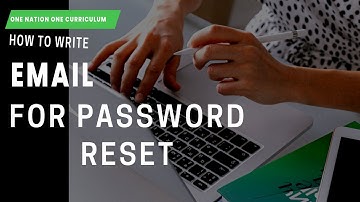 How to Write E-Mail for Password Reset of Private Primary Teachers for Performing Activities on LMS|