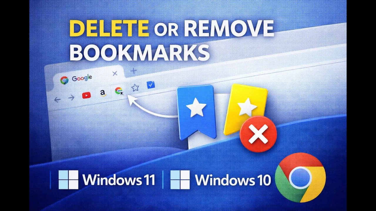How to Delete or Remove Bookmarks on Google Chrome in Windows 11 or 10 ...