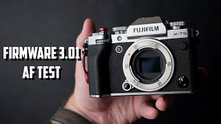 Fujifilm XT5 Firmware 3.01 Autofocus Test | Broken Firmware!