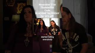 on ThunderFlix this Friday code BLACKMETALFRIDAY for 50% off! #metal #shorts #metalhead #thrashmetal
