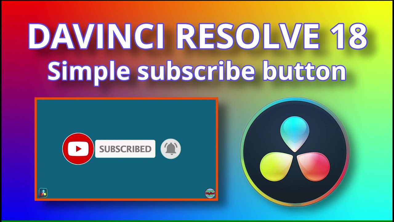 davinci resolve youtube subscribe button free