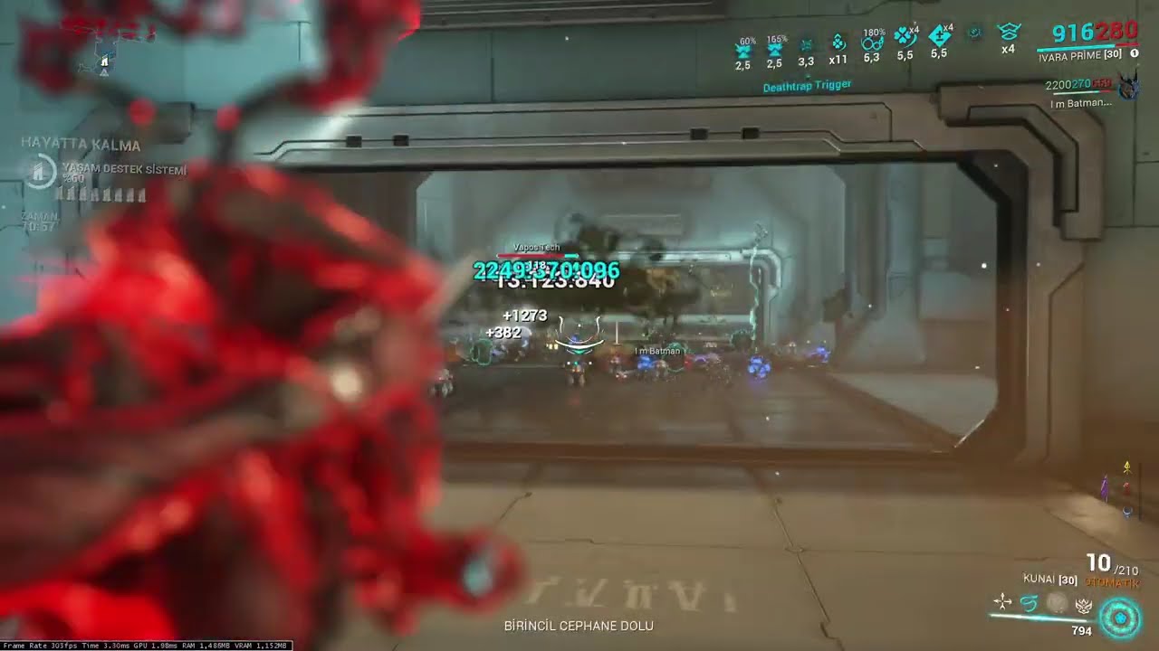 Warframe cerata status and status duration build 