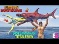 TITAN EREN SELAMATKAN ULTRAMAN UPIN IPIN DIMAKAN MONSTER IKAN RAKSASA - GTA 5 BOCIL SULTAN