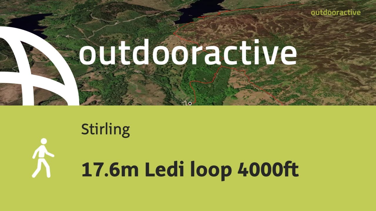 hike in Stirling: 17.6m Ledi loop 4000ft