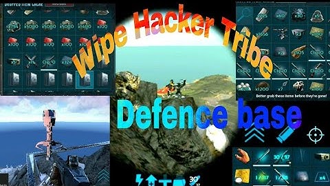 ( Ark Mobile) PvP wipe Hacker tribe and base defence cheater