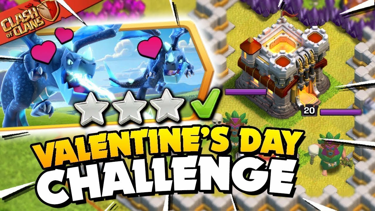 Get 3 Stars On Valentine's Day Challenge (Clash of clans) 