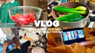 Vlog : uni student life in Japan🇯🇵🗼finish depressed period!clean up my dirty room,cooking,Netflix💻🌛