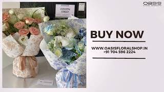 Creative Floral Wrapping Ditsy Floral Print Flower Wrapping Film Sheets Korean Style Film Sheets