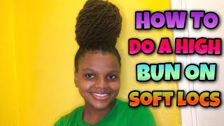 HOW TO DO A HIGH BUN ON 36” SOFT LOCS | AmourLiyah screenshot 3