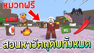 Roblox 🧙‍♂️Wacky Wizards สอนหาวัตถุดิบทั้งหมดในการปรุงยา / หมวกฟรี / พริก / นก / ปลา / กระป๋องถั่ว