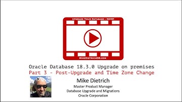 Postupgrade Checks and Time Zone Change -  Command Line Ugrade to Oracle 18.3.0