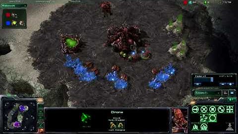 Starcraft II ZvZ Spine Crawler Rush