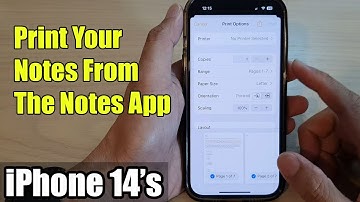 iPhone 14/14 Pro Max: How to Print Your Notes From The Notes App