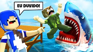 DUVIDOU EU PULAR NA BOCA DO TUBARÃO | SHARK BITE