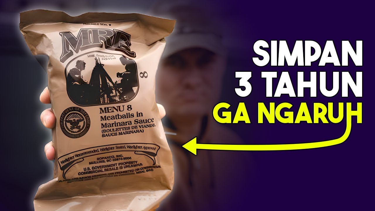 Simpan 3 Tahun Tidak Masalah Bagi Makanan Khusus Militer Ini. - YouTube