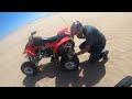 Chain FALLS OFF TRX450R Middle of the DUNES