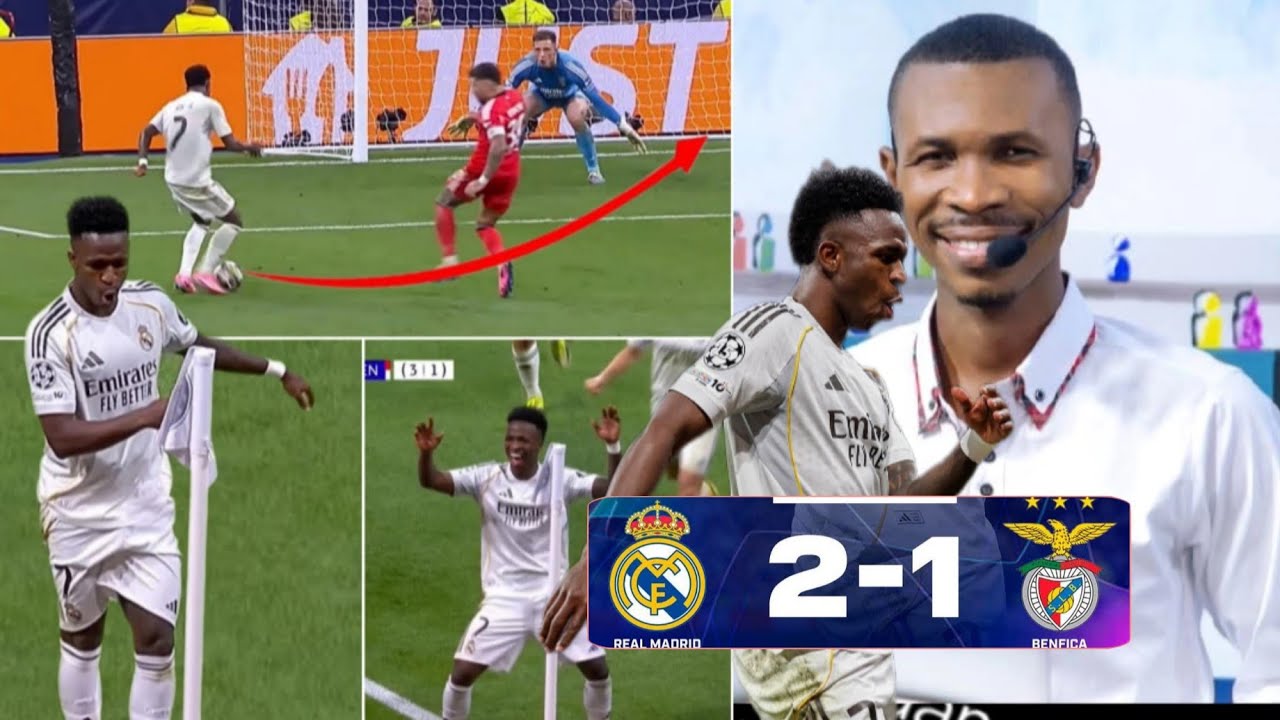 REAL MADRID 2-1 BENFICA VINICIUS BITÈ EPI LI DANSE ANKÒ STAD LA KRAZE PLAT DEBRIEF MATCH LA KONPLÈ. 