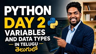 Python Day-02 Variables and Data Types |@Intense_Guy_yt | #python #telugu #code 