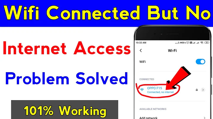 how to fix wifi connected but no internet access | wifi connected but no internet access android