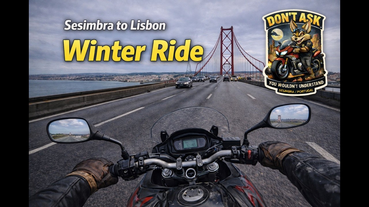Riding from Sesimbra to Lisbon | January 2016