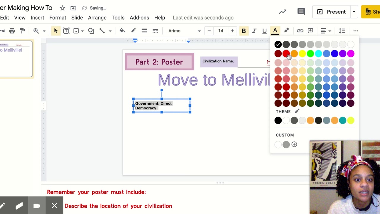 Poster Making How To - Google Slides - YouTube