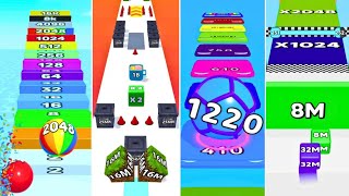 Number Ball 3D vs Epic Ball Run Merge & Destroy vs Jelly Merge Run 2048 Cube Run | Max Levels Battle screenshot 5