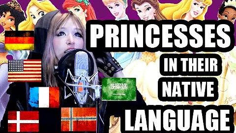 DISNEY Princesses in NATIVE LANGUAGES - Girl tryin...