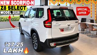 Updated✅ Mahindra Scorpio N Z8 Select Diesel 2026 | Scorpio N VFM Model | Scorpio N Price Features