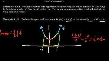 Upper and Lower Sums