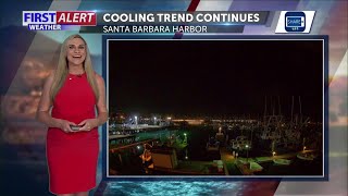 Cooling trend continues into Thursday