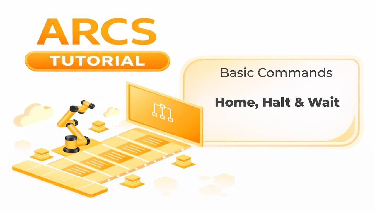 AUBO ARCS Basic Commands - Home, Halt & Wait - YouTube