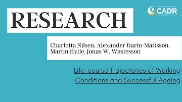 Life-course Trajectories of Working Conditions and Successful Ageing