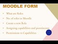 Moodle Tutorial for Developers - Roles, Capabilities and Permissions | Explained in details