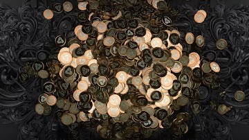 3DLEGENDS® - Coins simulation - banner website - CGI / 3D animation