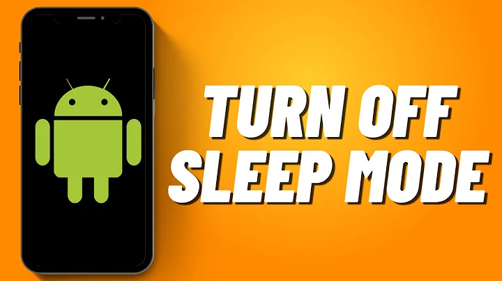 How To Turn Off Sleep Mode On Android !