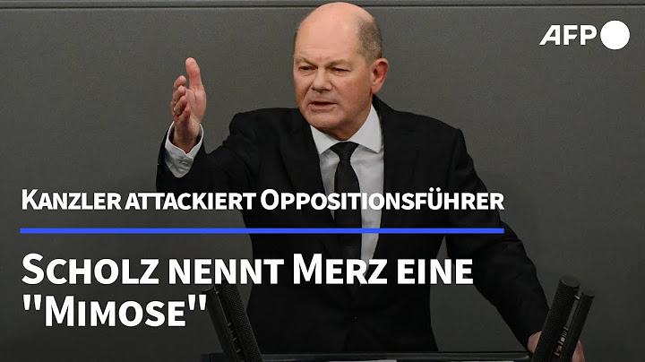 Scholz nennt Merz eine "Mimose" | AFP