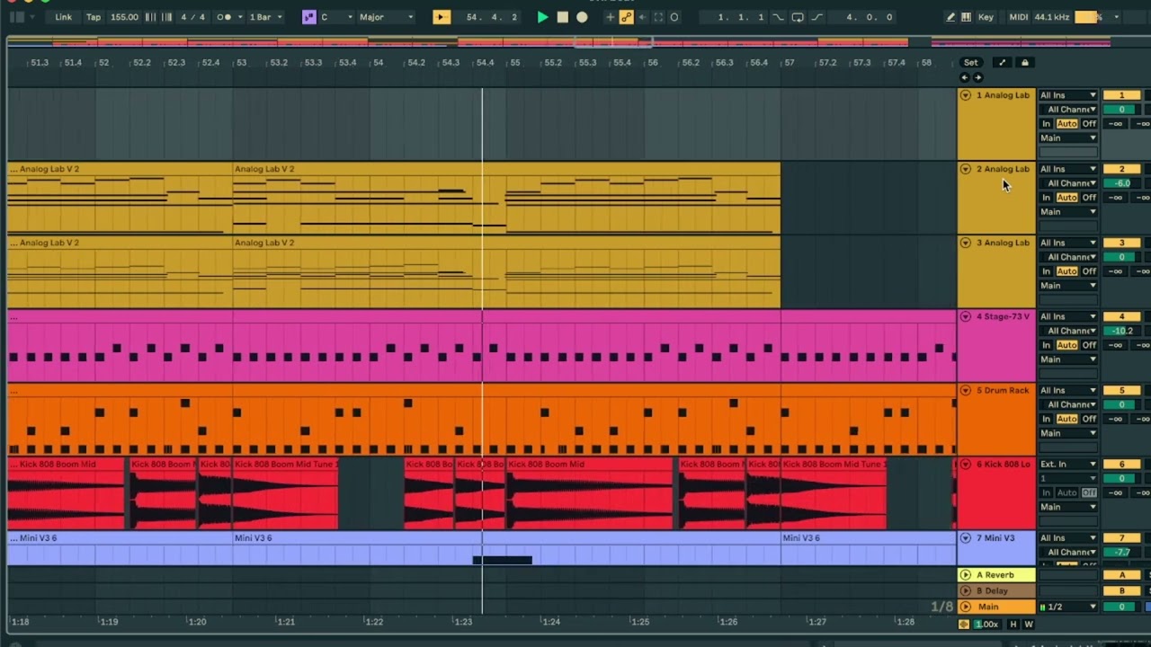 making dark piano melodies in ableton...