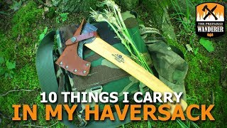 10 things I carry in my Bushcraft Haversack