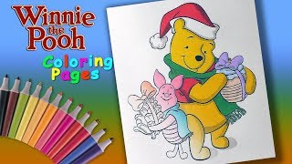 Christmas Coloring Pages #WinniePooh Coloring #forKids #LearnColors and Draw with Winnie Pooh