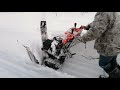 Снегоуборщик Парма в действии